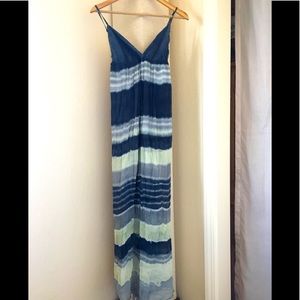 Gypsy05 Silk Chiffon Overlay Maxi Dress Small
